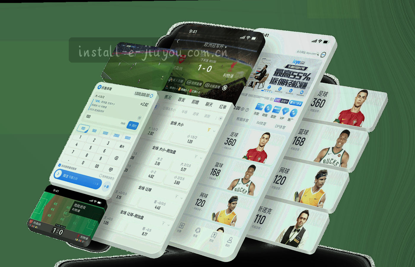 以点阵标注形式呈现的服务覆盖区域示意图形